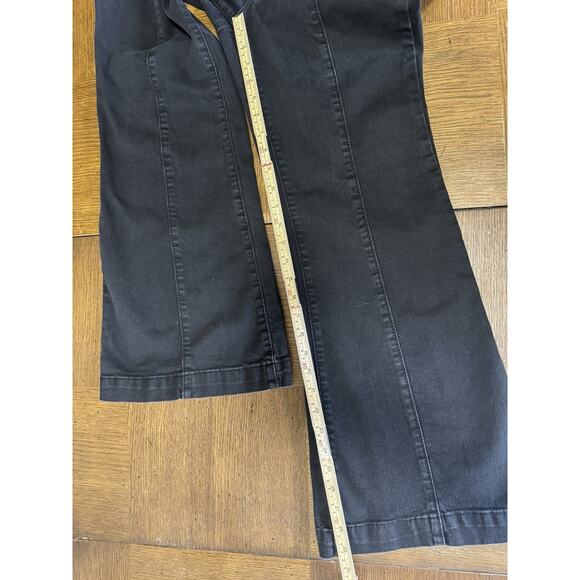 Maurices M Jeans High Rise Flare Black Size 12 Short Stretch - Picture 8 of 9